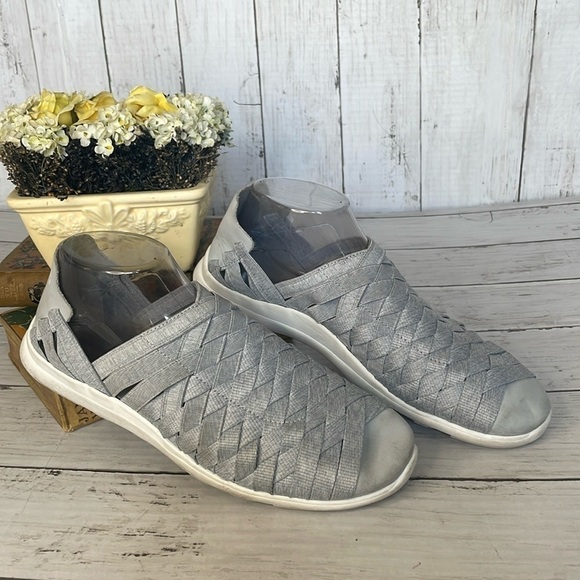 Merrell Shoes - Grey Merrell Flora Kye Woven Slip-On Sandal Sneaker